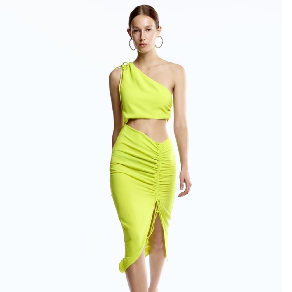 NEW! Zara Draped Asymmetrical Dress